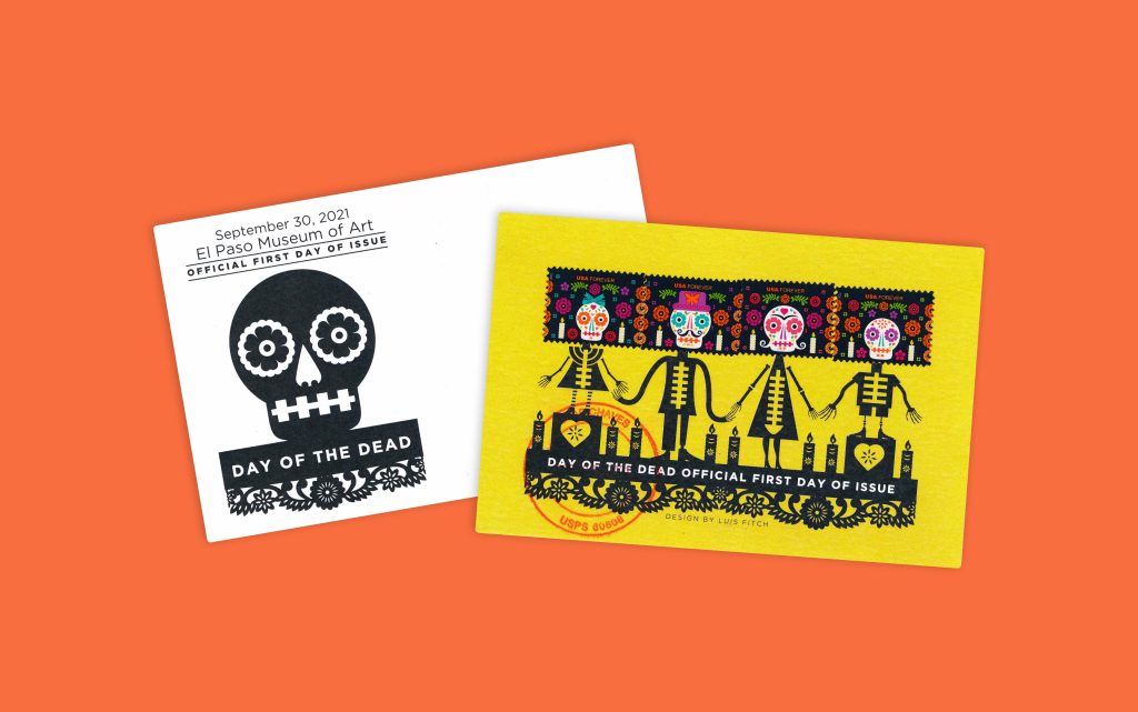 Day of the Dead stamp design for USPS