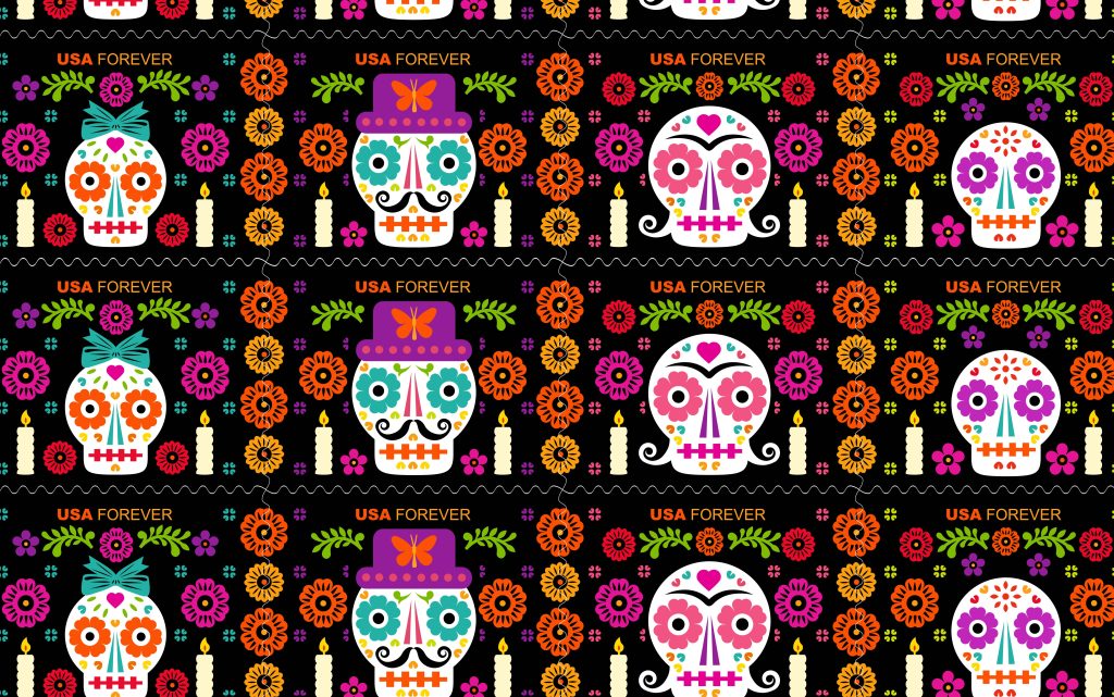 Day of the Dead Illustration for USPS