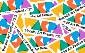 Wakpa art festival vinyl sticker collage
