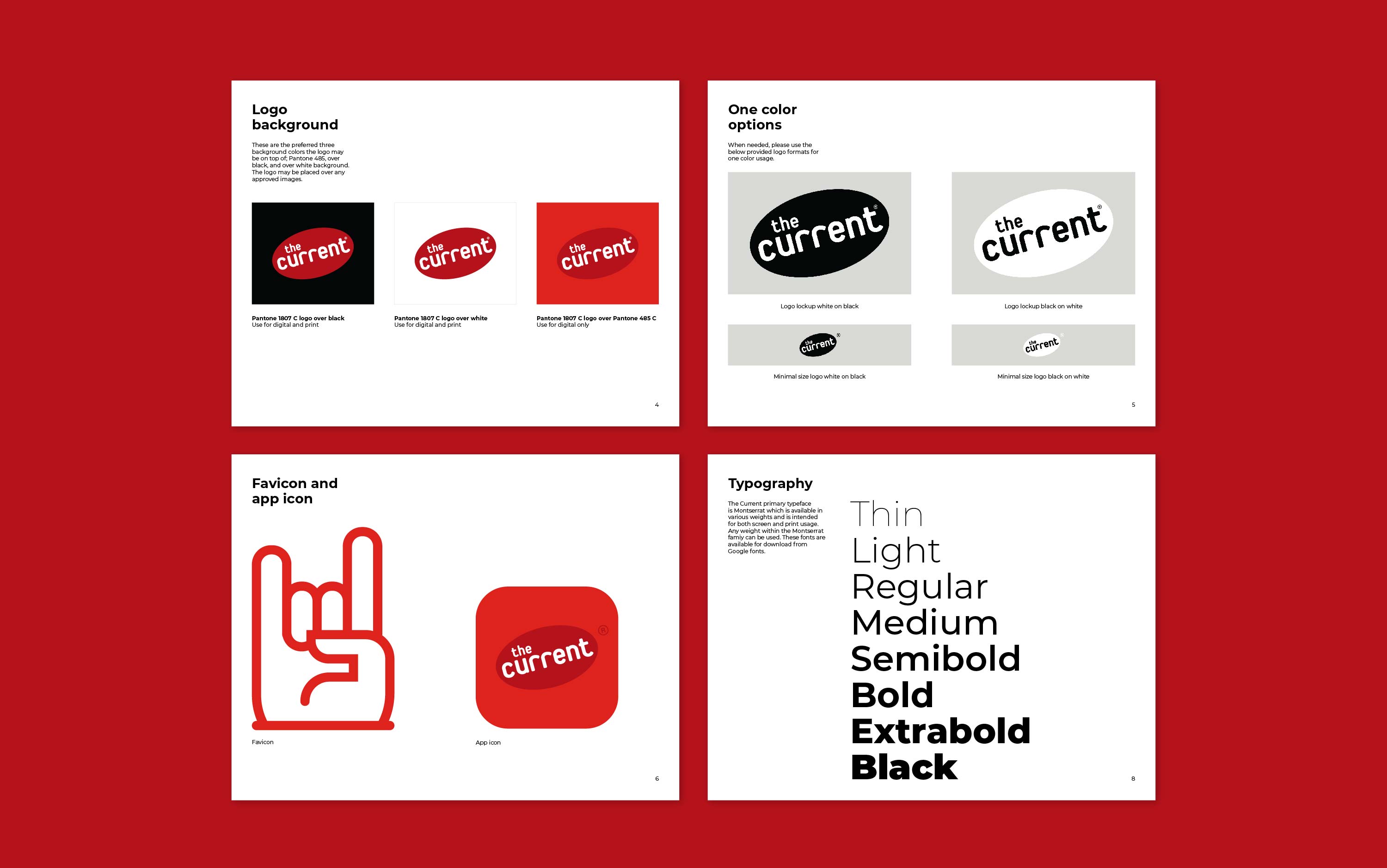 Brand guide design for the current