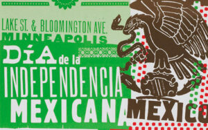 Hispanic poster and typography design for Mercado central in Minneapolis