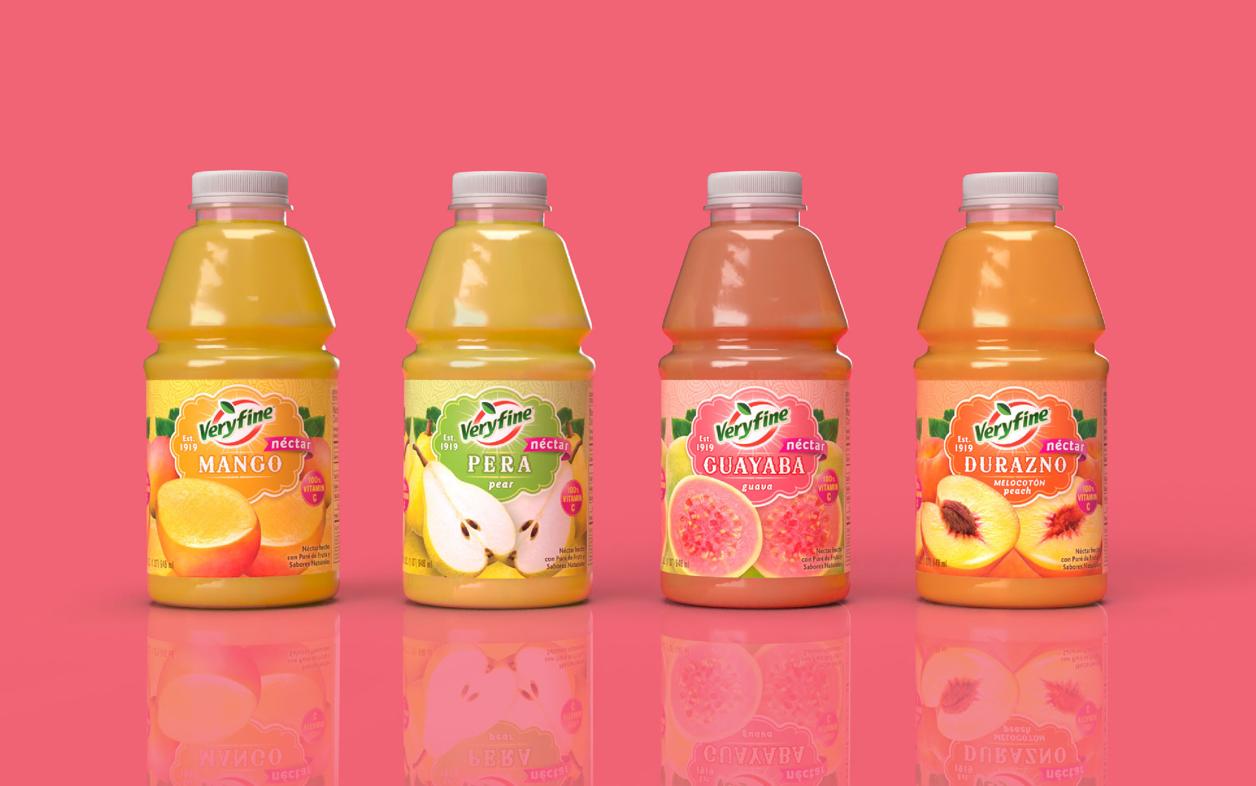 Veryfine juice packaging design