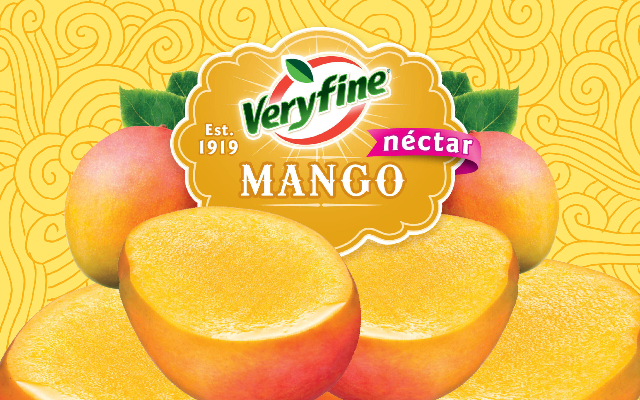 Mango Juice label design for Veryfine