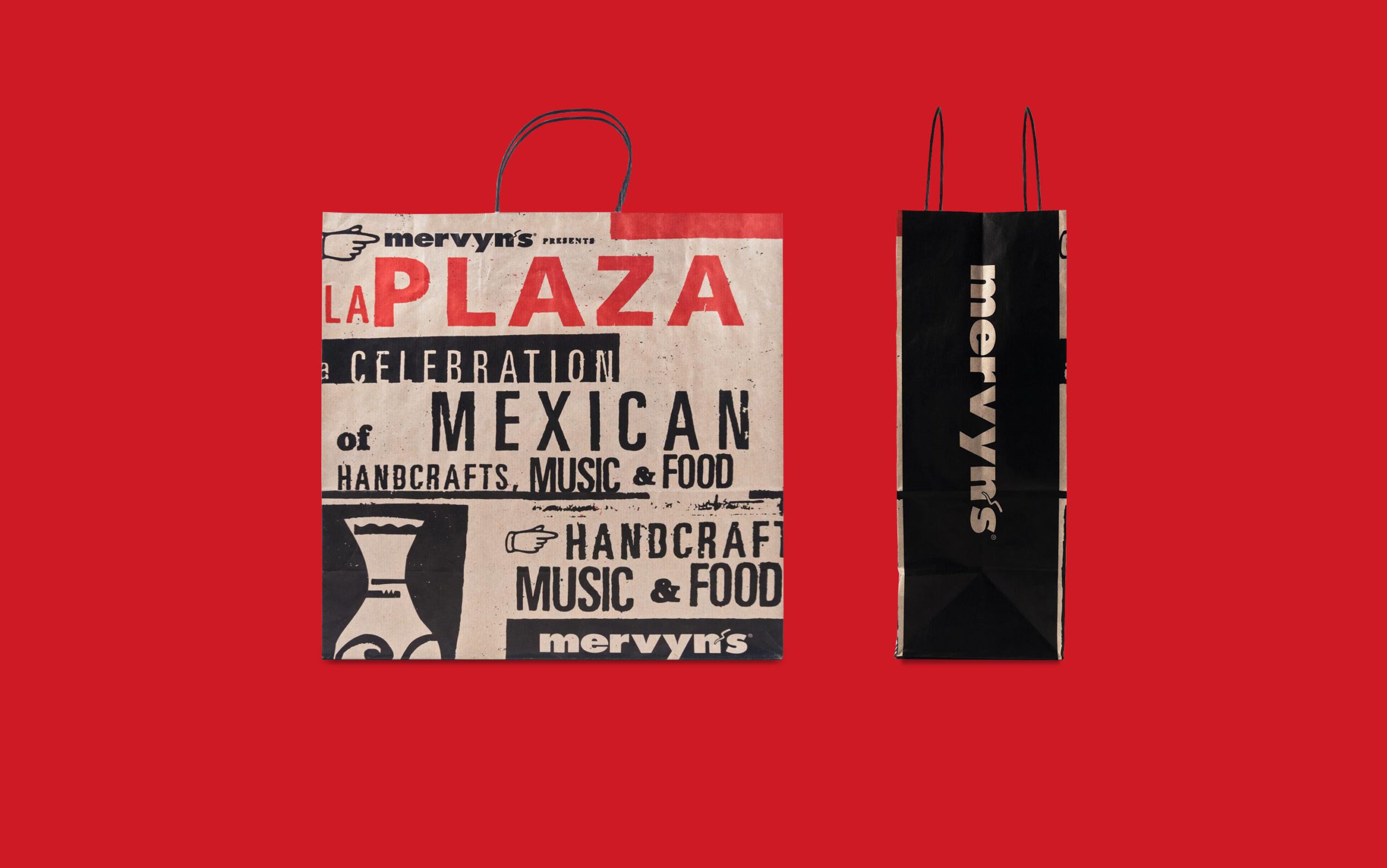 Hispanic branding design for Mervyn's La Plaza