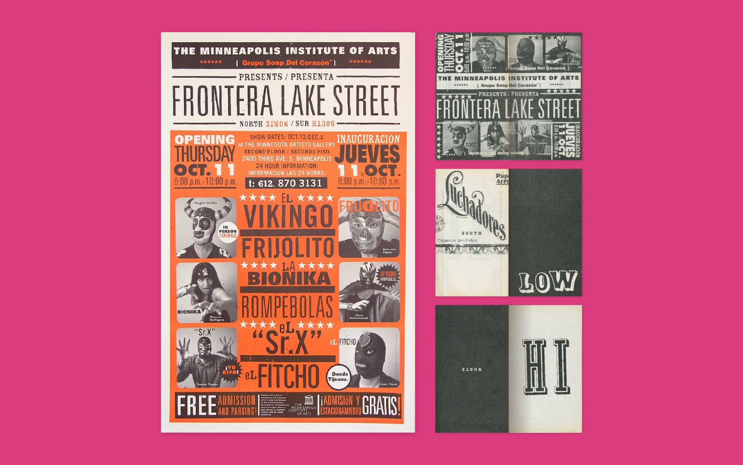 Hispanic poster design for Frontera Lake Street at the MIA