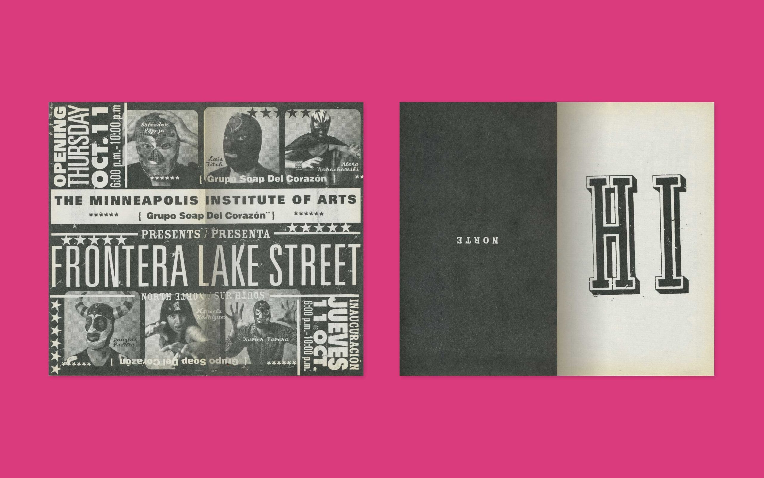 Print design for Frontera Lake Street at the MIA